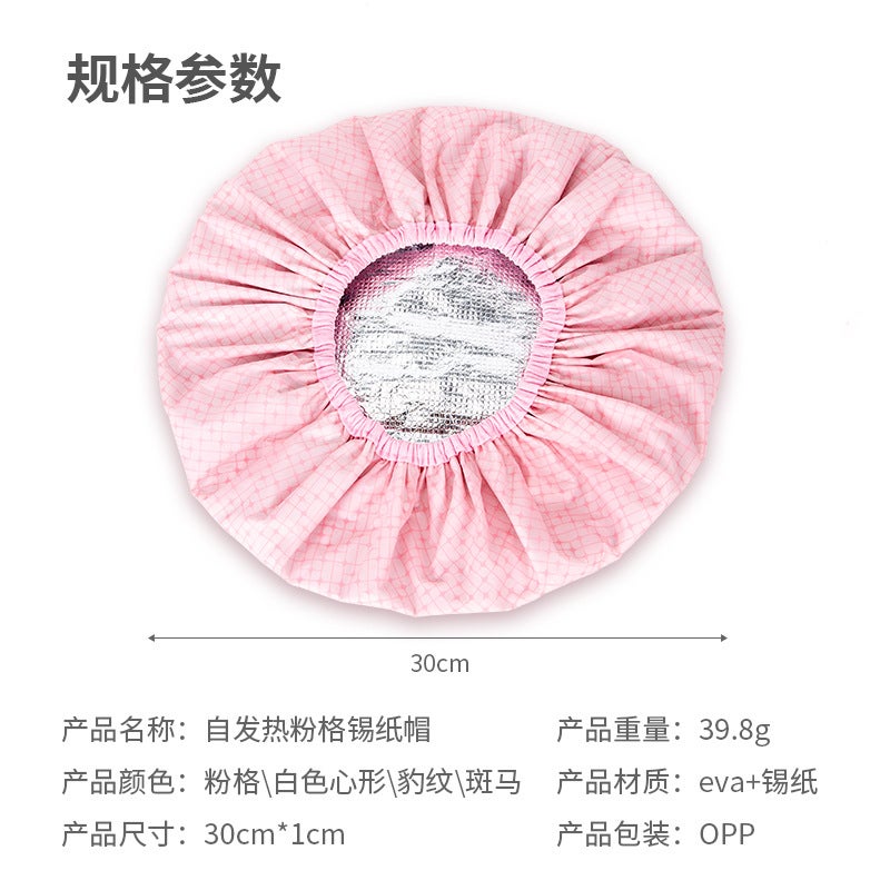 Sale Hair Salon Hair Oil Cap Thickened Shower Cap Steam Hair Mask Cap Hair Care Soft Hair Constant Temperature Hair Mask Cap - Image 3