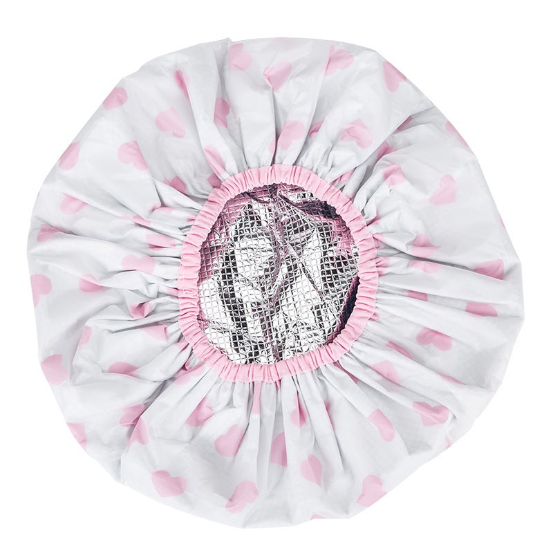 Sale Hair Salon Hair Oil Cap Thickened Shower Cap Steam Hair Mask Cap Hair Care Soft Hair Constant Temperature Hair Mask Cap - Image 1