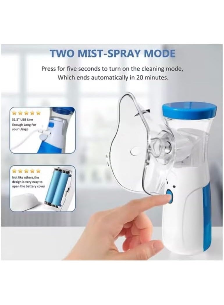 Portable Steam Inhaler – Ultrasonic Quiet Nebulizer for Respiratory Relief, Home & Travel Use - Image 5