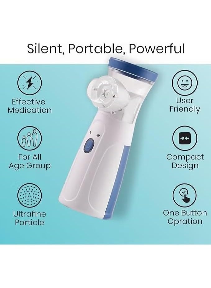 Portable Steam Inhaler – Ultrasonic Quiet Nebulizer for Respiratory Relief, Home & Travel Use - Image 4