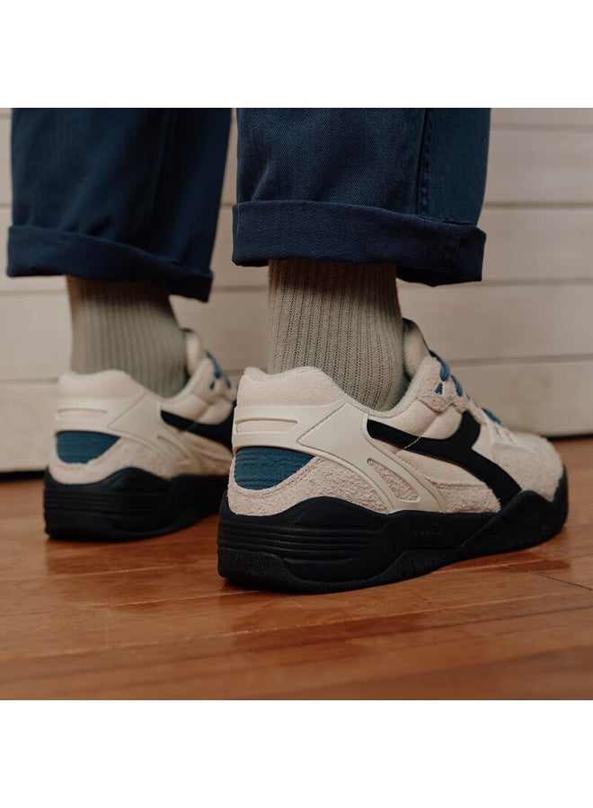 Diadora Men's And Women's Low-top Sports Casual Shoes B.action, Agate White/zirconium Black, Size 39 - Image 2