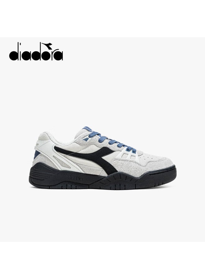 Diadora Men's And Women's Low-top Sports Casual Shoes B.action, Agate White/zirconium Black, Size 39 - Image 4