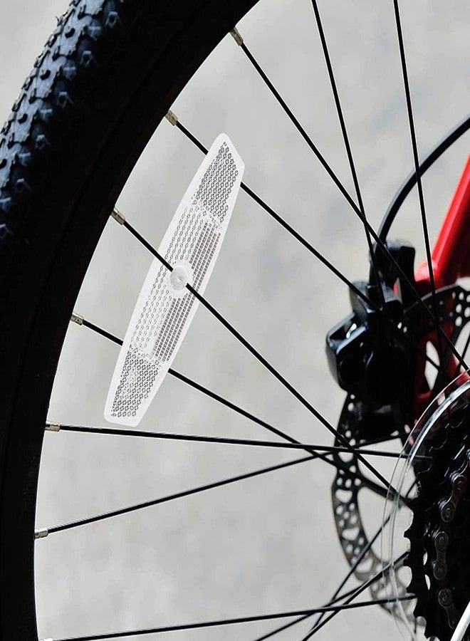 VICDUEKG 6 Pcs Bicycle Reflectors Front and Rear Kit Bike Wheel Spoke Reflectors Accessories, Mountain Bike Safety Warning Reflectors for Night Cycling, Handlebar, Seatpost - Image 3
