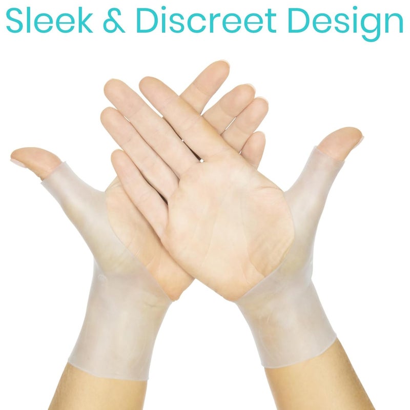 Vive Gel Thumb Wrist Support Pair  Waterproof Wrist Brace  Hand Brace Cool Wrap For Arthritis Dequervains Tenosynovitis Sprained Joint Pain Left Right Hand Stabilizer For Tendonitis Strain - Image 5