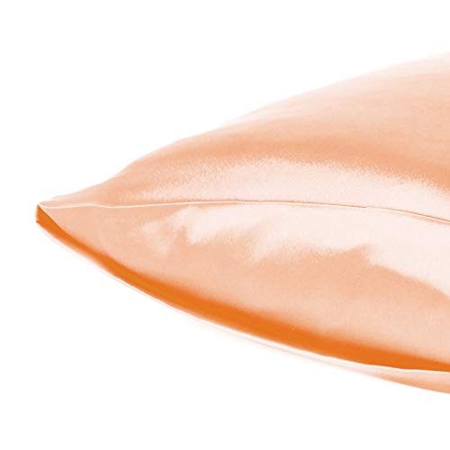 Oussum Satin Pillow case Soft & Comfortable Silk Pillowcase Solid Pillow Cover Single Pcs with Free Scrunchie (Gossamer Pink, Regular Size (18"x27") - Image 5