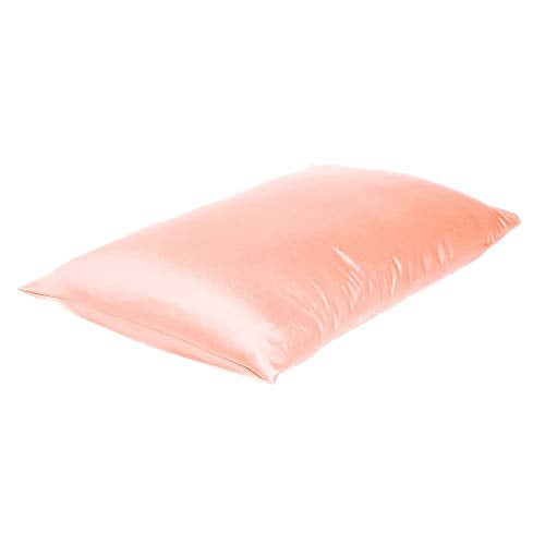 Oussum Satin Pillow case Soft & Comfortable Silk Pillowcase Solid Pillow Cover Single Pcs with Free Scrunchie (Gossamer Pink, Regular Size (18"x27") - Image 3