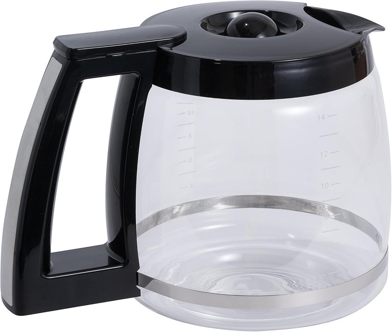 MRX Solutions Replacement 14-Cup Glass Carafe for Cuisinart Coffee Makers, BPA-Free Fits Models DCC-2200, DCC-2600, DCC-2800, DCC-3200, and DCC-3200P1 - Image 1