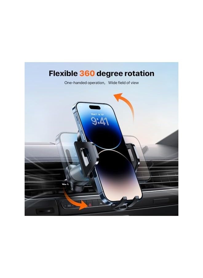 Miracase - Car Phone Holder [Newest Double Steel Hook] Phone Holder Car, Mobile Holder for Car Air Vent, Car mobile Holder - Image 1