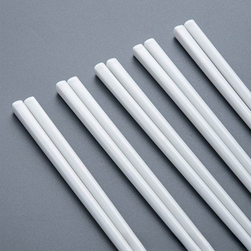 Ceramic Chopsticks Non-slip Heat-resistant Pure white chopsticks 