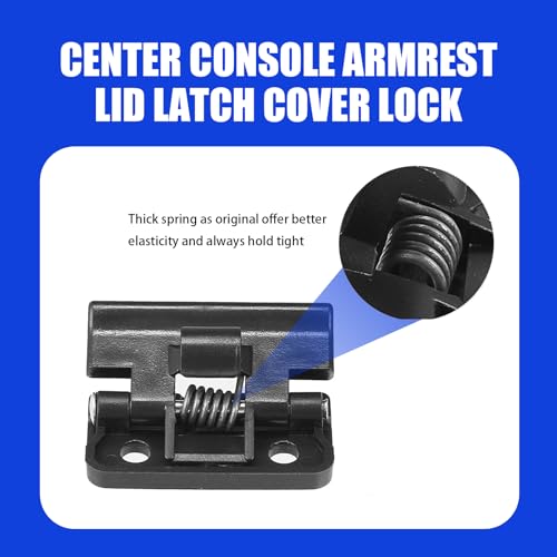 Tesnaao Pack-1 Center Console Lid Latch, Car Central Armrest Box Buckle, Durable Automobile Accessories, Compatible with Toyota 4Runner 5890812080 (Black) - Image 5