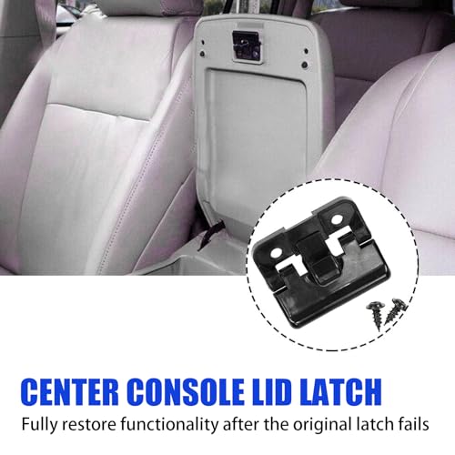 Tesnaao Pack-1 Center Console Lid Latch, Car Central Armrest Box Buckle, Durable Automobile Accessories, Compatible with Toyota 4Runner 5890812080 (Black) - Image 2