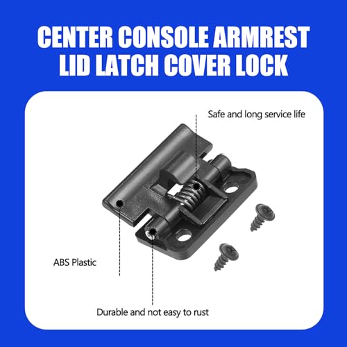 Tesnaao Pack-1 Center Console Lid Latch, Car Central Armrest Box Buckle, Durable Automobile Accessories, Compatible with Toyota 4Runner 5890812080 (Black) - Image 4