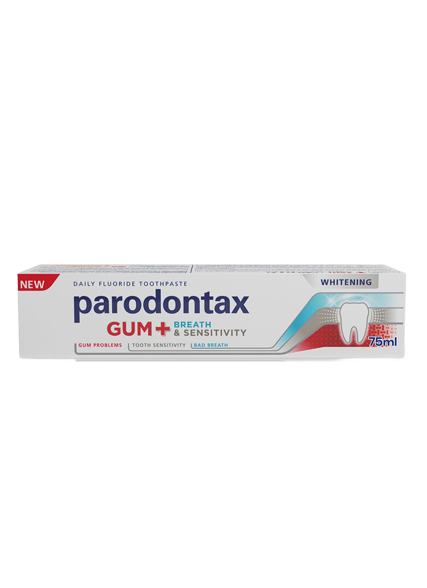 Parodontax Gum+ Breath And Sensitivity Whitening Toothpaste White 75ml