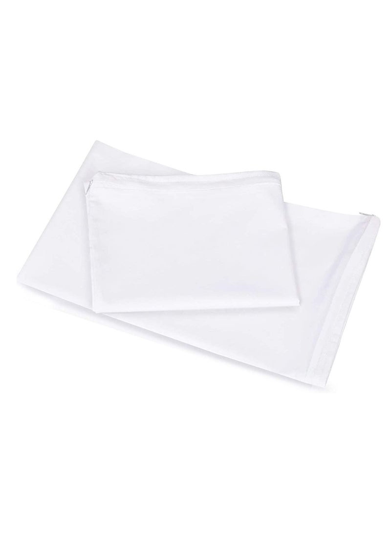 AL-HRAER Pair Of Protective Cases For Sleeping Pillows Soft And Waterproof To Keep The Pillow Clean And Not Exposed To Water To Ensure Comfortable And Deep Sleep Size 50X75 Cm - Image 5