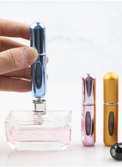 Generic 5pcs Perfume Spray Bottle Set - Portable Mini Refillable Perfume Atomizer Bottle for Travel Spray Scent Pump Case 5 ml (Multicolor)  - Image 3