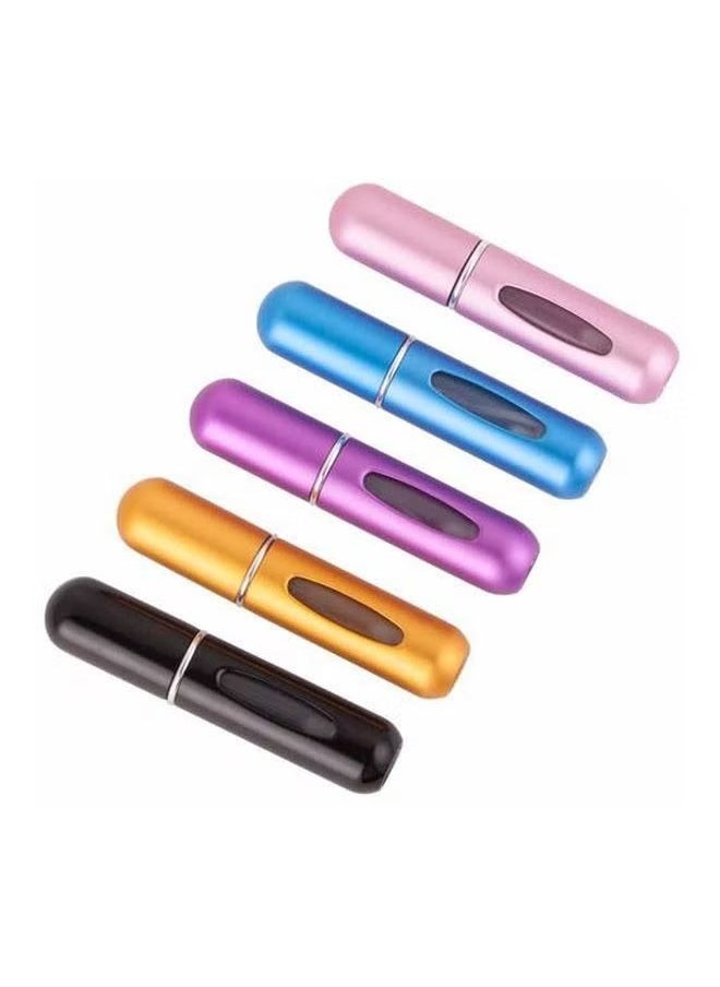 Generic 5pcs Perfume Spray Bottle Set - Portable Mini Refillable Perfume Atomizer Bottle for Travel Spray Scent Pump Case 5 ml (Multicolor)  - Image 2