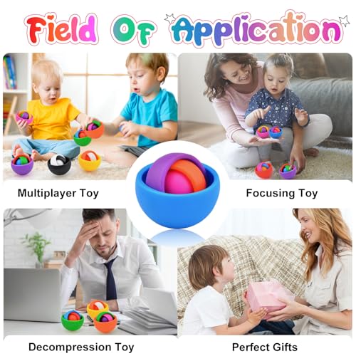 Yrissmiss Fidget Toys Adults Pack Fidget Spinner Set for Kids Sensory Toys Boys Girls Teens Christmas Stocking Stuffers Party Favors ADHD Autism Stress Relief Finger Toys Gift for New Year - Image 5