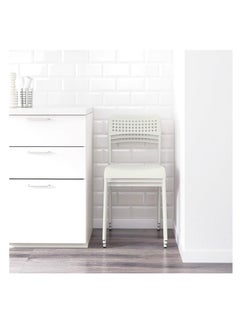 ECVV ECVV Plastic Dining Chair for Living Room, Dining Chair for Home, Kitchen, Indoor and Outdoor like patio, Terrace and Garden, Plastic Dining Chair for Bedroom | WHITE |  - Image 2