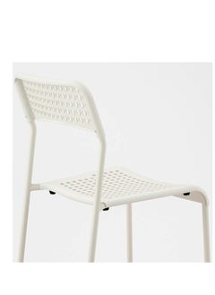 ECVV ECVV Plastic Dining Chair for Living Room, Dining Chair for Home, Kitchen, Indoor and Outdoor like patio, Terrace and Garden, Plastic Dining Chair for Bedroom | WHITE |  - Image 5