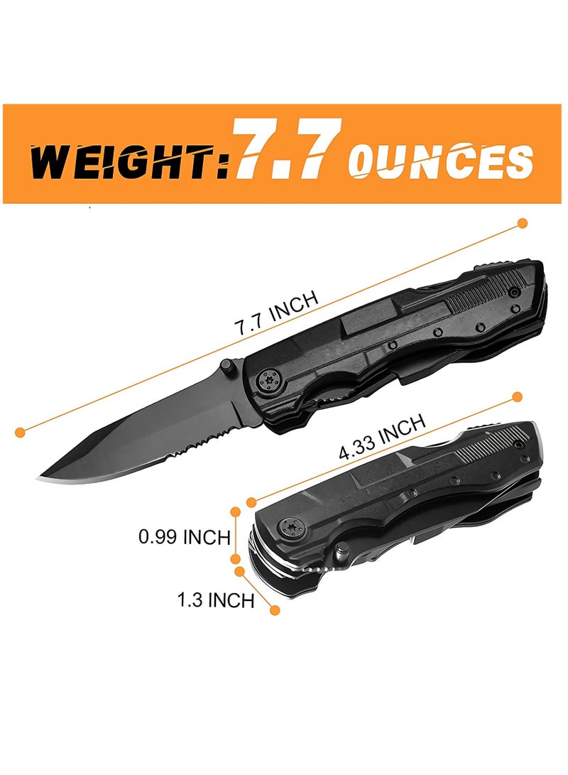 Zikra أداة متعددة، أداة بقاء 5 في 1 مع ملقط متعدد محمول، أداة متعددة الاستخدامات من الفولاذ المقاوم للصدأ، مفك براغي متعدد الأغراض، ملقط بزنبرك مع حقيبة وقطع للبقاء، في الهواء الطلق وأكثر - Image 5