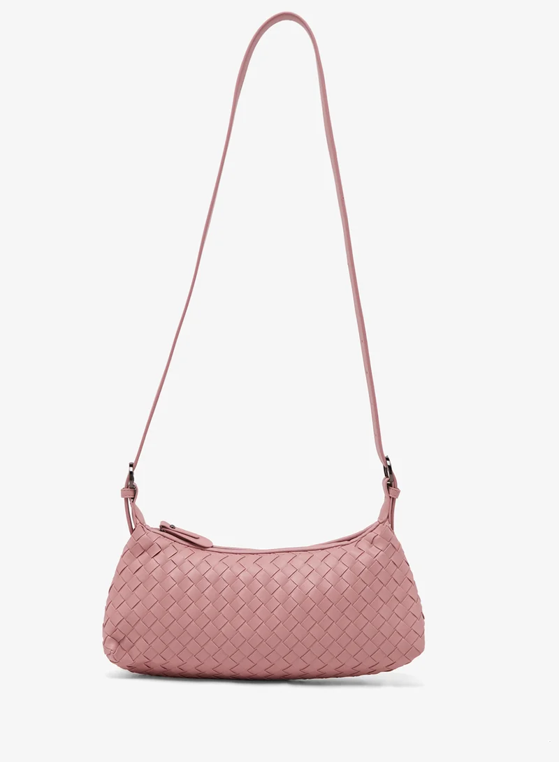 Ginger Woven Textured Shoulder Bag