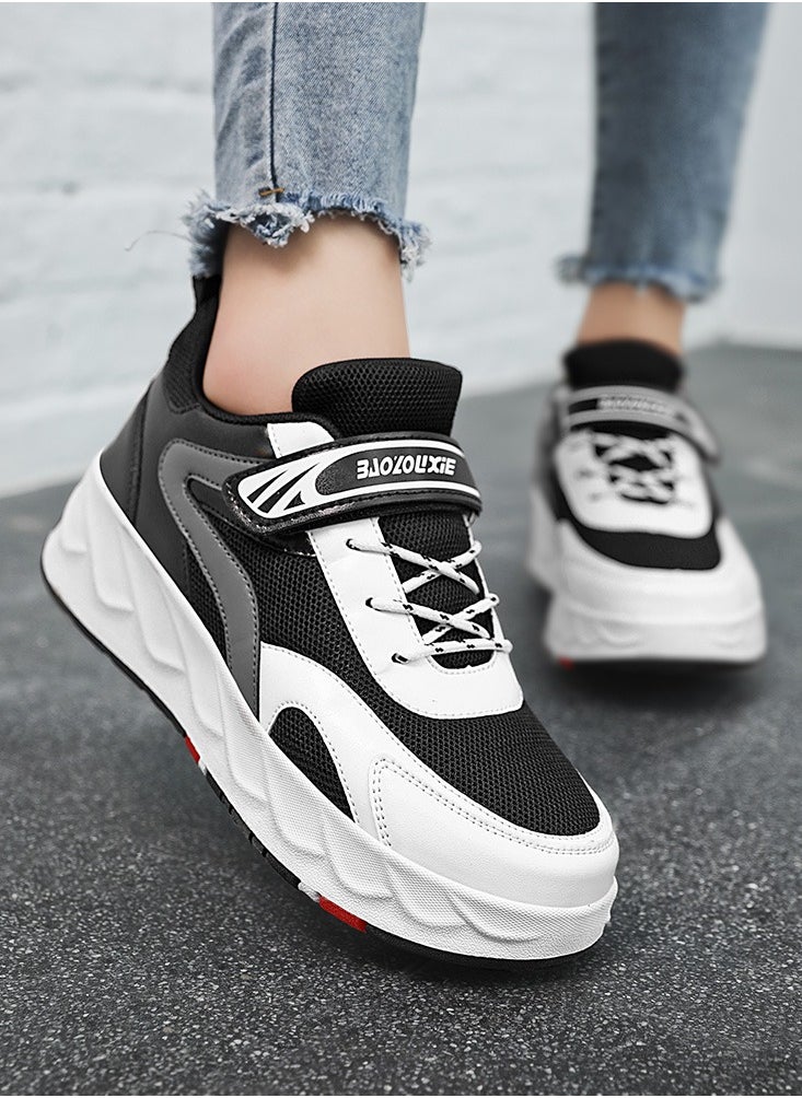 Generic - Kids Roller Skates Shoes 4 Wheels Roller Shoes Boys Girls Wheel Shoes Roller Sneakers Shoes for Beginner More Balanced - Image 1