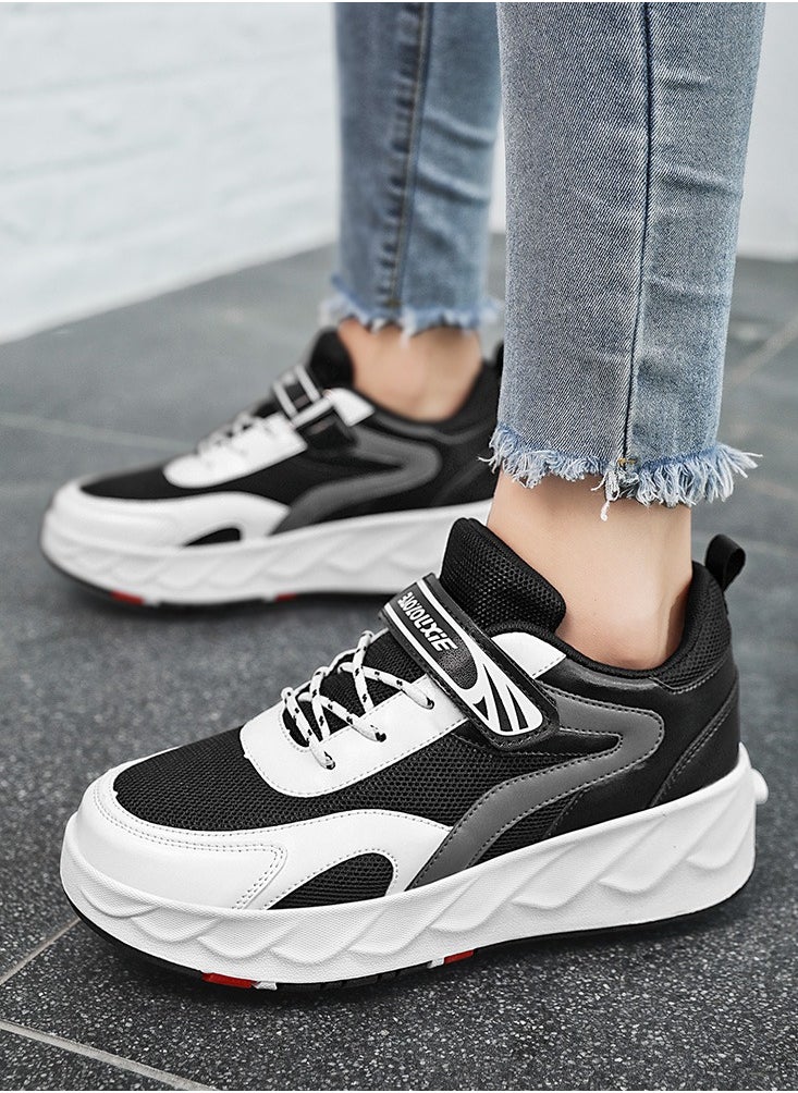 Generic - Kids Roller Skates Shoes 4 Wheels Roller Shoes Boys Girls Wheel Shoes Roller Sneakers Shoes for Beginner More Balanced - Image 1