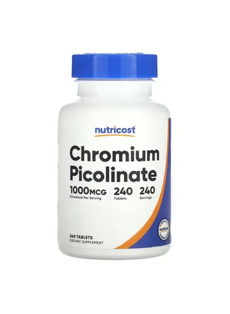 Chromium Picolinate, 1,000 mcg, 240 Tablets