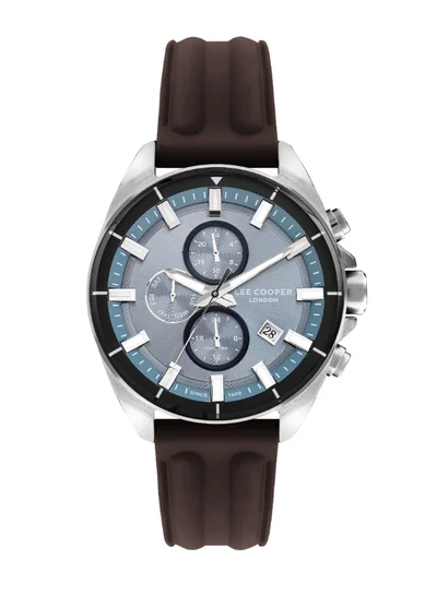 لي كوبر ساعة رجالية متعددة الوظائف من السيليكون ٤٦ ملم