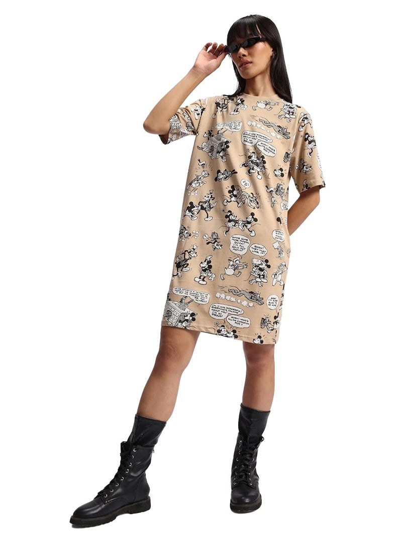 Bewakoof Women Dress 1198179 Brown S - Image 1