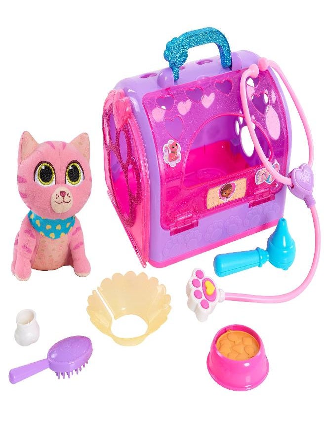 Doc McStuffins - Disney Junior Doc McStuffins On-the-Go Pet Carrier -Whispers, Kids Toys for Ages 3 Up, Gifts and Presents by Just Play - Image 1