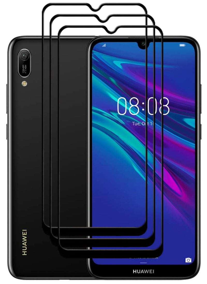 ACLIX 3 Pieces Antistatic ESD Dustproof Premium Quality High Definition Tempered Glass Screen Protector Designed For Huawei Y6 (2019) - Image 1