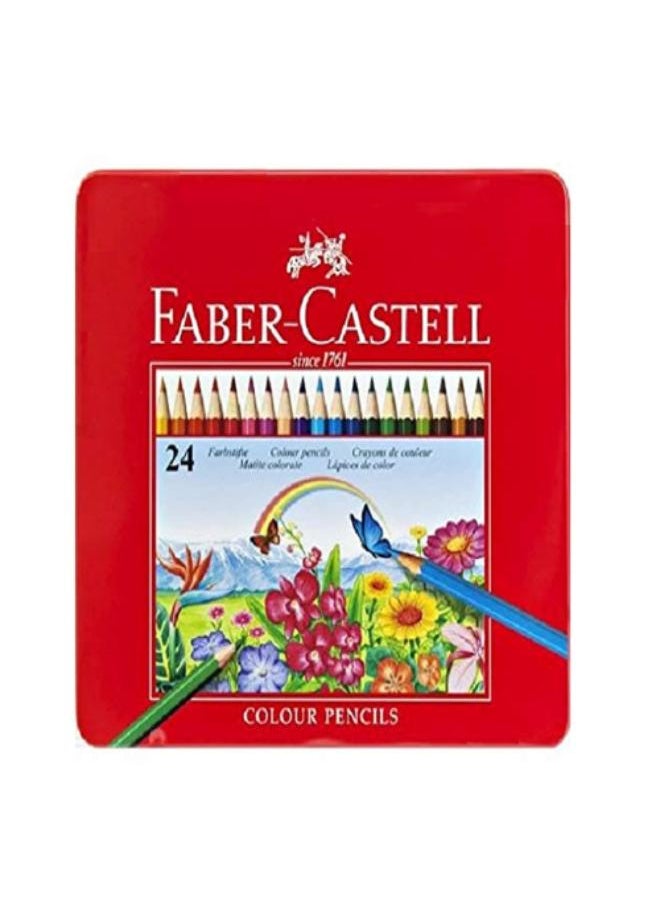 FABER-CASTELL - FC Classic 24 Cls Flat Tin Case - Image 1