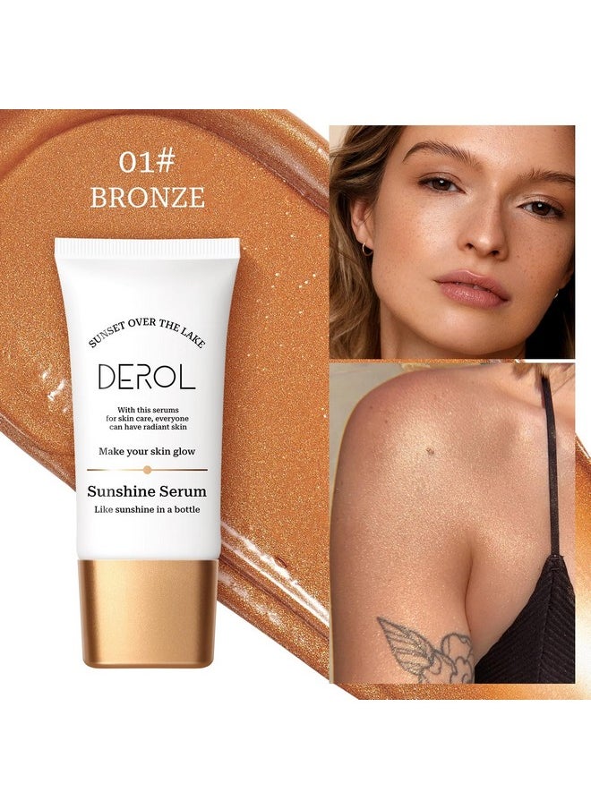 SWETIYOU - Bronzing Drops, Instant Sunshine Bronzing Drops, Lightweight And Non-Greasy Liquid Bronzer Drops For Face Body, Glow Bronzing Serum Drops For Flawless Skin & A Radiant Finish(Bronze) - Image 1