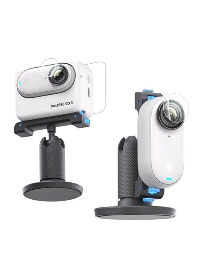 Lens Screen Protector for Insta360 GO 3 LCD Screen + Insta 360 Lens [Lens protector Not for Go 3s] Tempered Glass Bubble Free - Image 2