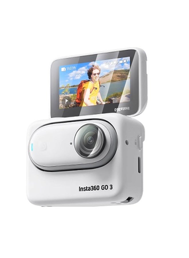 Lens Screen Protector for Insta360 GO 3 LCD Screen + Insta 360 Lens [Lens protector Not for Go 3s] Tempered Glass Bubble Free - Image 5