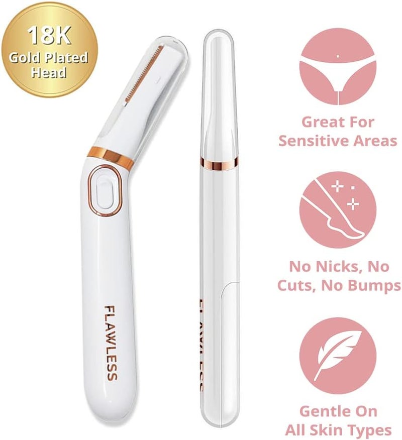 Flawless Finishing Touch Flawless Bikini Trimmer & Hair Remover for Women, Dry Use Intimate Razor, Painless Hair Removal With LED Light, All Skin Types - Image 2