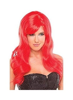 Krisah 20" Wavy Long Hair Wig Accessories Artificial Hair For Cosplay/Photo Shop Party Props/Fun Hair For Dressing (Glitzy Red)  - Image 5