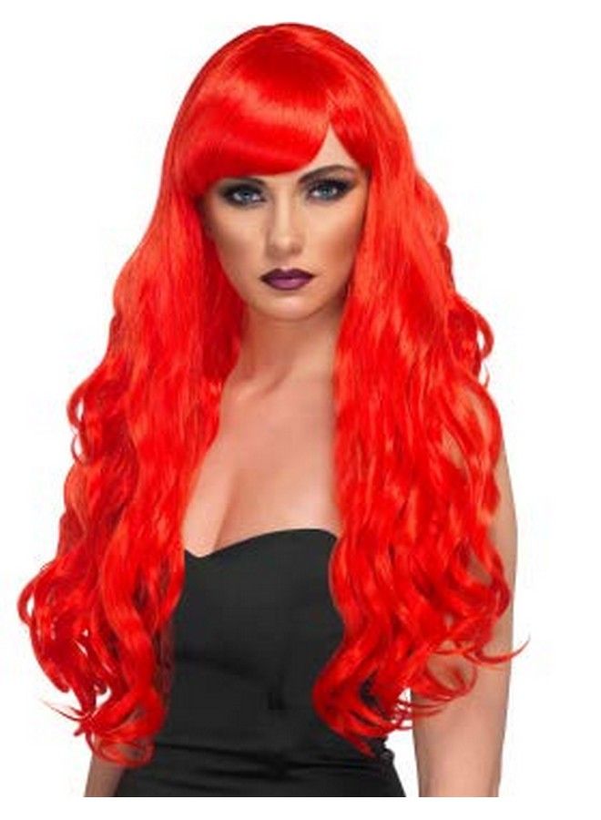 Krisah 20" Wavy Long Hair Wig Accessories Artificial Hair For Cosplay/Photo Shop Party Props/Fun Hair For Dressing (Glitzy Red) - Image 4
