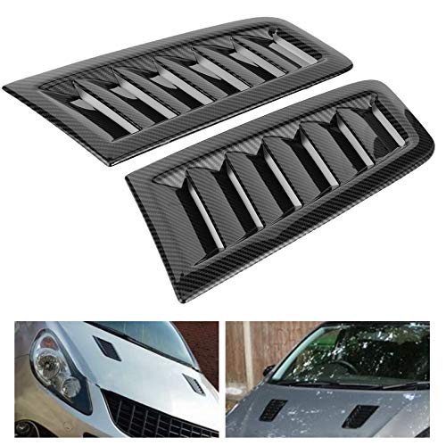 Akozon مجموعة فتحات تهوية غطاء محرك السيارة Akozon لمدخل الهواء مع شفرات غطاء المحرك لسيارة Focus RS MK2 (ألياف الكربون) - Image 4