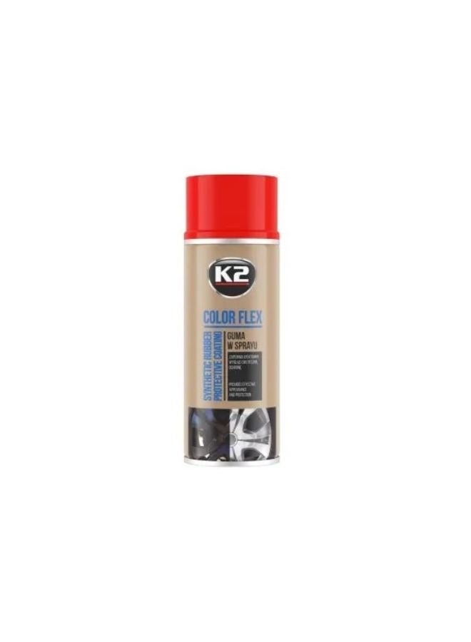 K2 Red Rubber Spray 400 ml To Protect Rims And Parts - Image 1