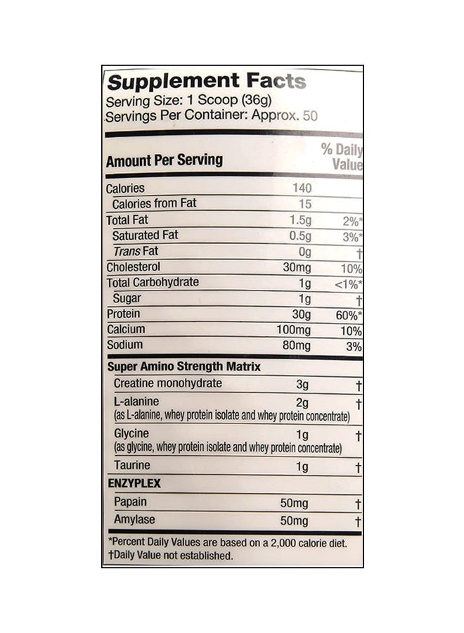 MuscleTech Nitro Tech Whey Isolate Protein - Strawberry - 1.81 Kg - Image 3