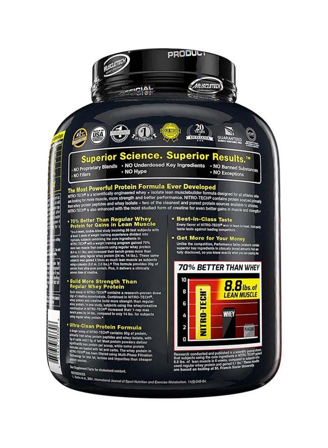 MuscleTech Nitro Tech Whey Isolate Protein - Strawberry - 1.81 Kg - Image 2