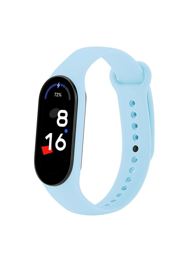 Replacement Strap Special for Xiaomi Mi Band 7 JSM Integrated TPU Adjustable Elastic Watch Band Blue