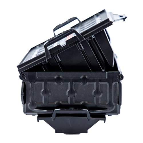 YakAttack TracPak with PicPocket QuickDraw - Black | Track Mount Storage Box with Spring-Loaded Lid | Quick Release Base & Labels Included | Vertical or Horizontal Mount | Made in USA - Image 2