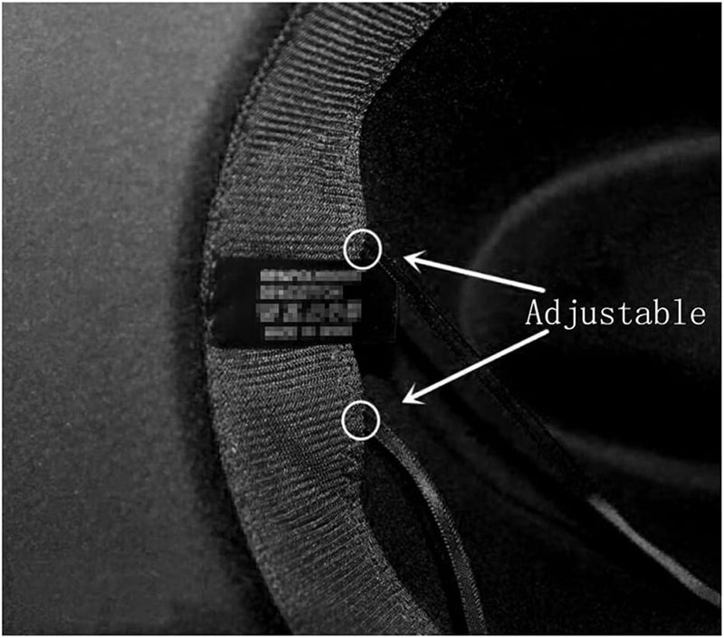 NaRaMax Classic Fashion Black Wide Brim Flat Top Fedora Panama Hat Felt Church Derby Cap Pork Pie Hat Jazz Hat - Image 3
