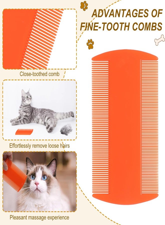 RMERVE 100 Pcs 5 Colors Double Side Tooth Pet Flea Comb Bulk for Cats Dogs Lice and Tick Comb for Small Cats Dogs Kitten Indoor - Image 5