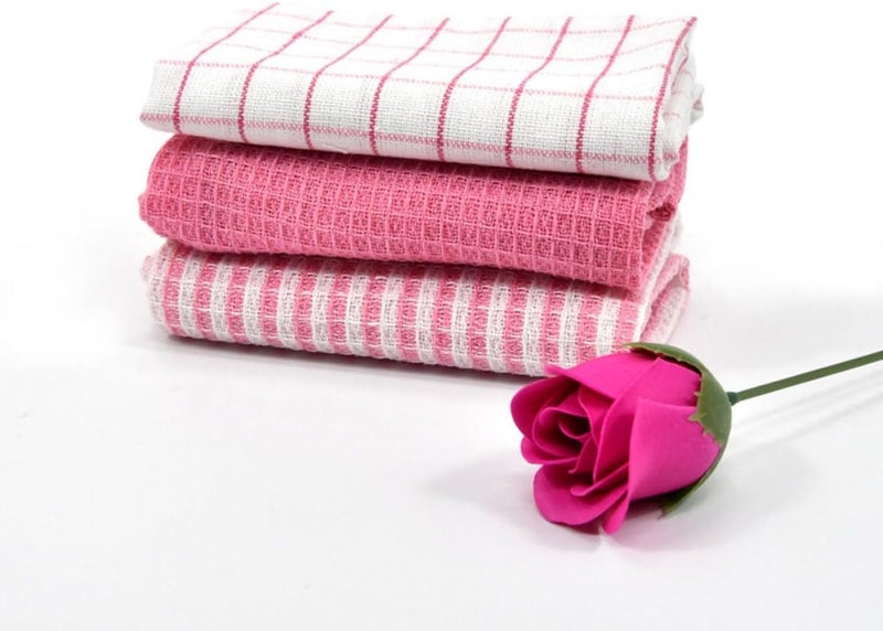 SHERCHPRY 6pcs Kitchen Dish Towels Set Absorbent Kitchen Washing Towels for Home Cleaning Multipurpose Dishcloths for Washing Dishes and Dusting Random Color - Image 4