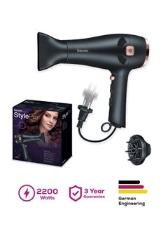 Beurer HC 55 Hair Dryer – 2200W with Cable Rewind Function, Ionic Technology for Sleek, Shiny Hair  - Image 1