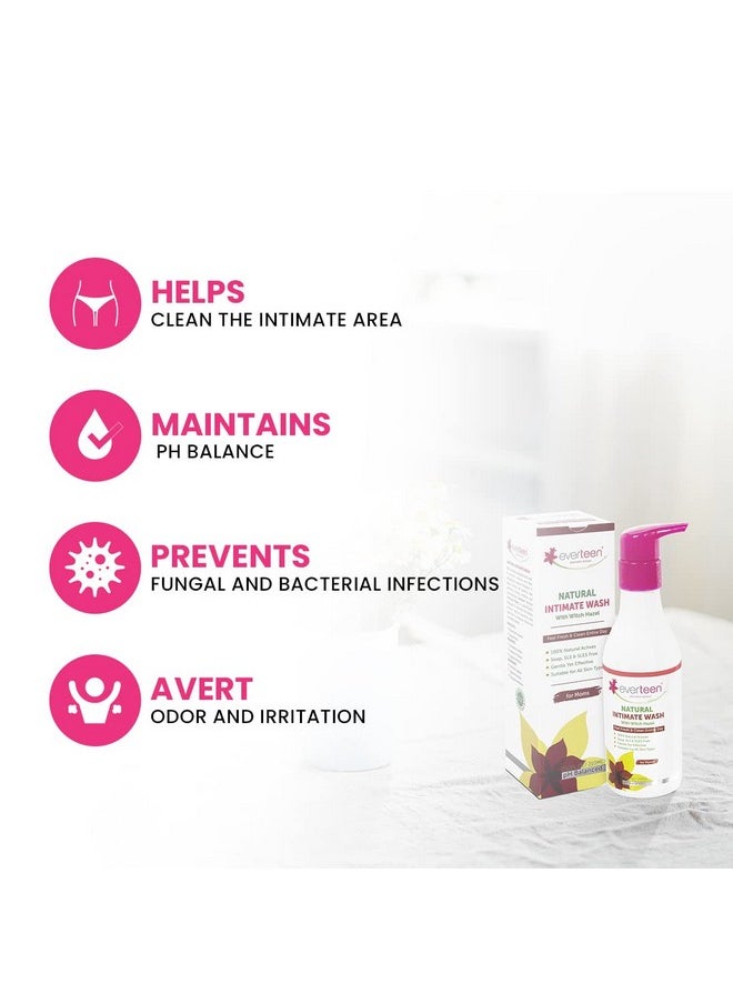 everteen - Witch Hazel Natural Intimate Wash For Feminine Intimate Hygiene In Moms - 1 Pack (210Ml) - Image 1